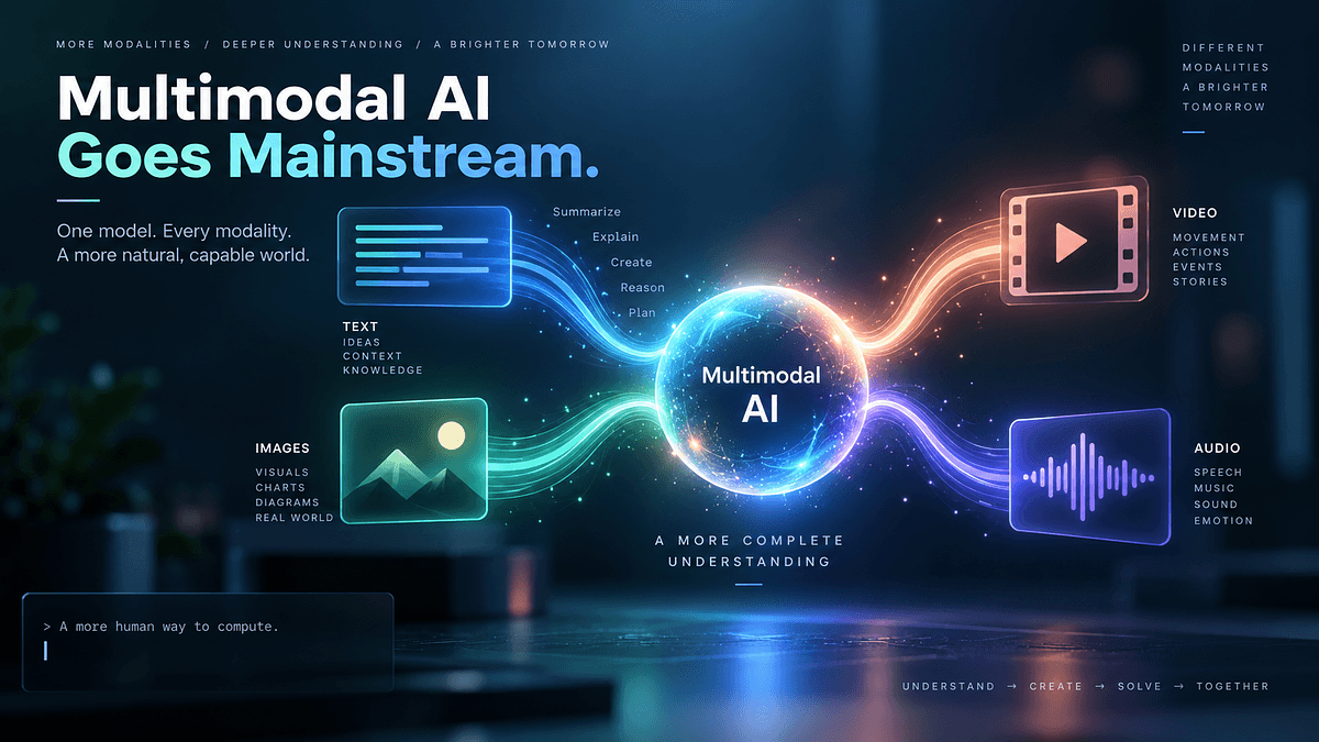 Multimodal AI 2026: How Gemini, Claude and Qwen Process Text, Image, Video and Audio Together