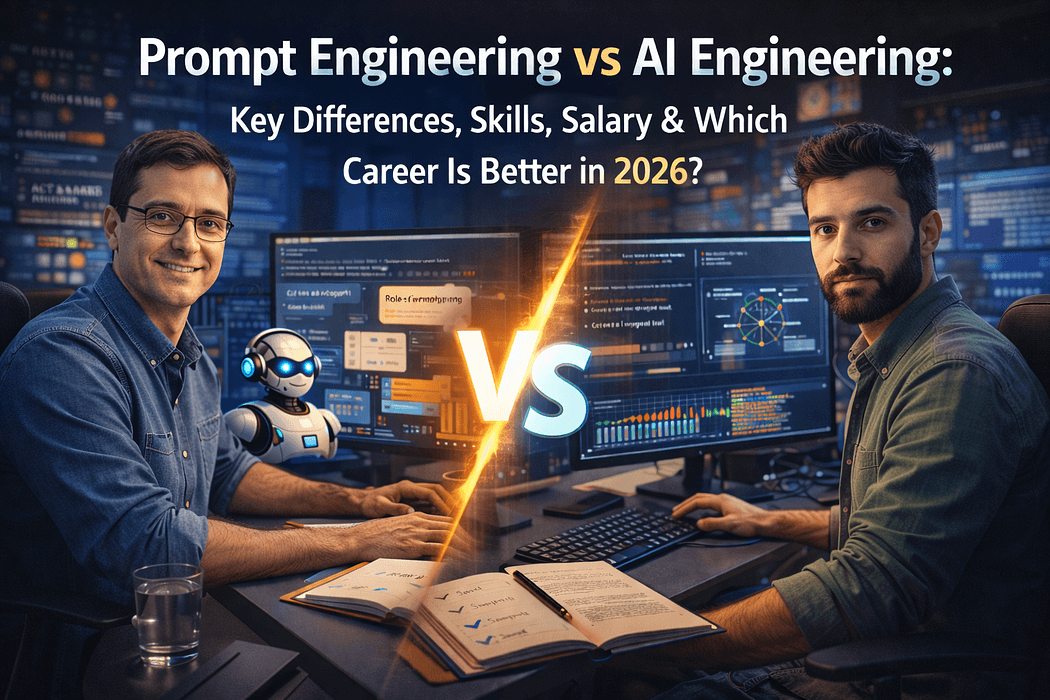 Prompt Engineering vs AI Engineering: Key Differences, Skills, Salary & Which Career Is Better in 2026?