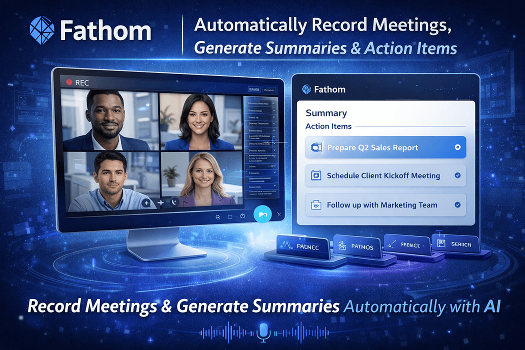 Fathom AI: Automatically Record Meetings, Generate Summaries & Action Items