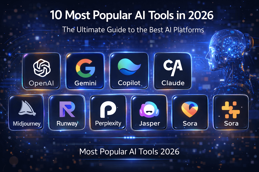 10 Most Popular AI Tools in 2026: The Ultimate Guide to the Best AI Platforms