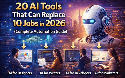 20 AI Tools That Can Replace 10 Jobs in 2026 (Complete Automation Guide)