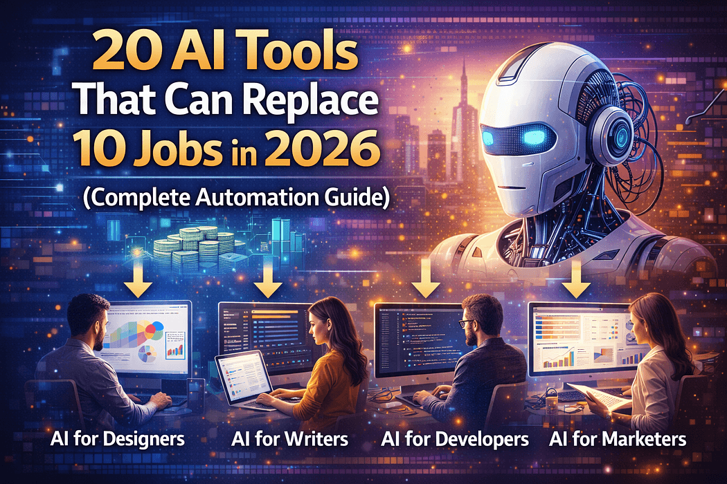 20 AI Tools That Can Replace 10 Jobs in 2026 (Complete Automation Guide)