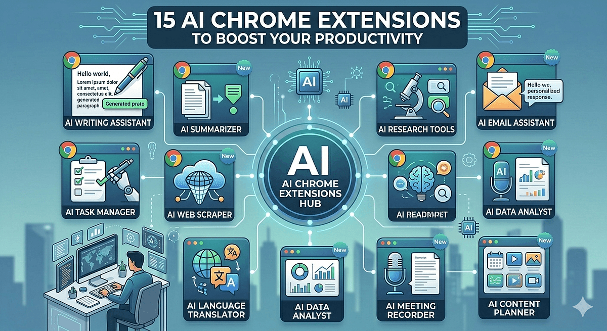 15 Best AI Chrome Extensions to Boost Productivity in 2026